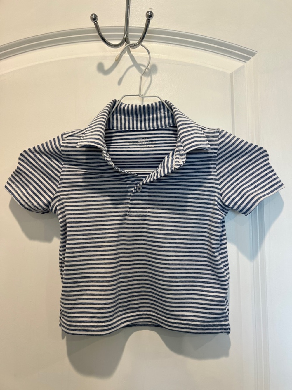 Vineyard Vines Blue and White Striped Polo Shirt